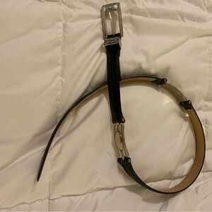 Brighton Black Leather Belt - Size S 28 - measures 32” (S 43503)